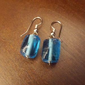 Beautiful blue stone earrings